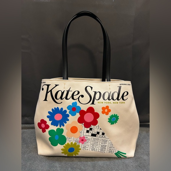 NWT Kate Spade New York Fresh Picks Large Tote Bag. Has dust bag. - Picture 2 of 7